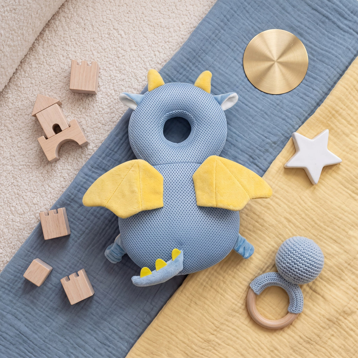 Little Bloom™ Winged Head Cushion — for Wobbly First Steps