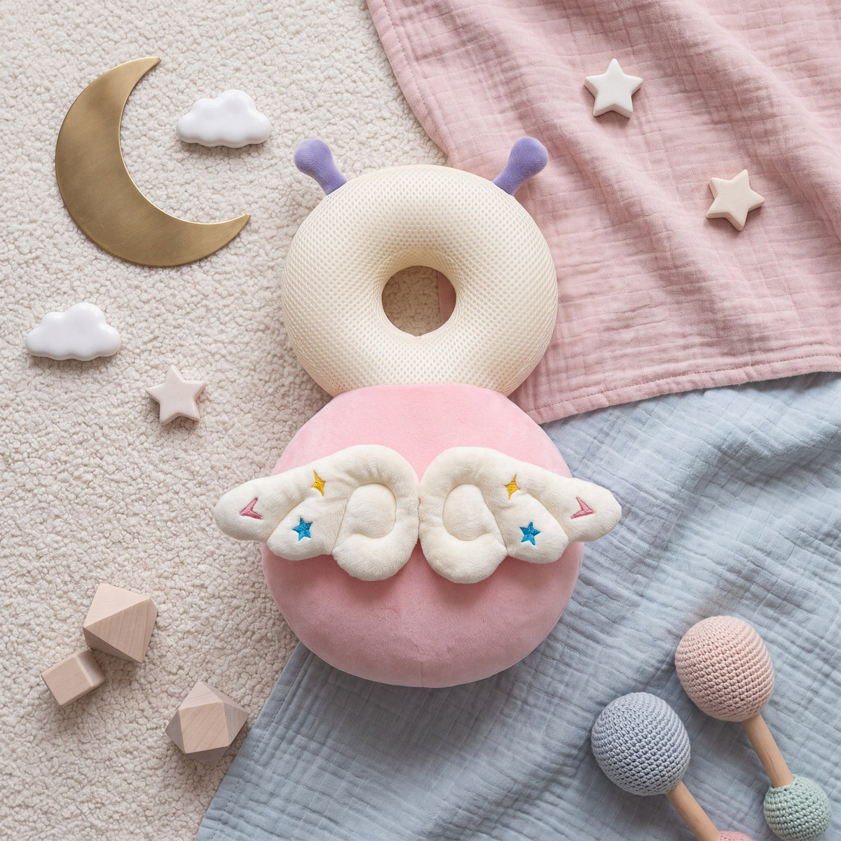 Little Bloom™ Winged Head Cushion — for Wobbly First Steps