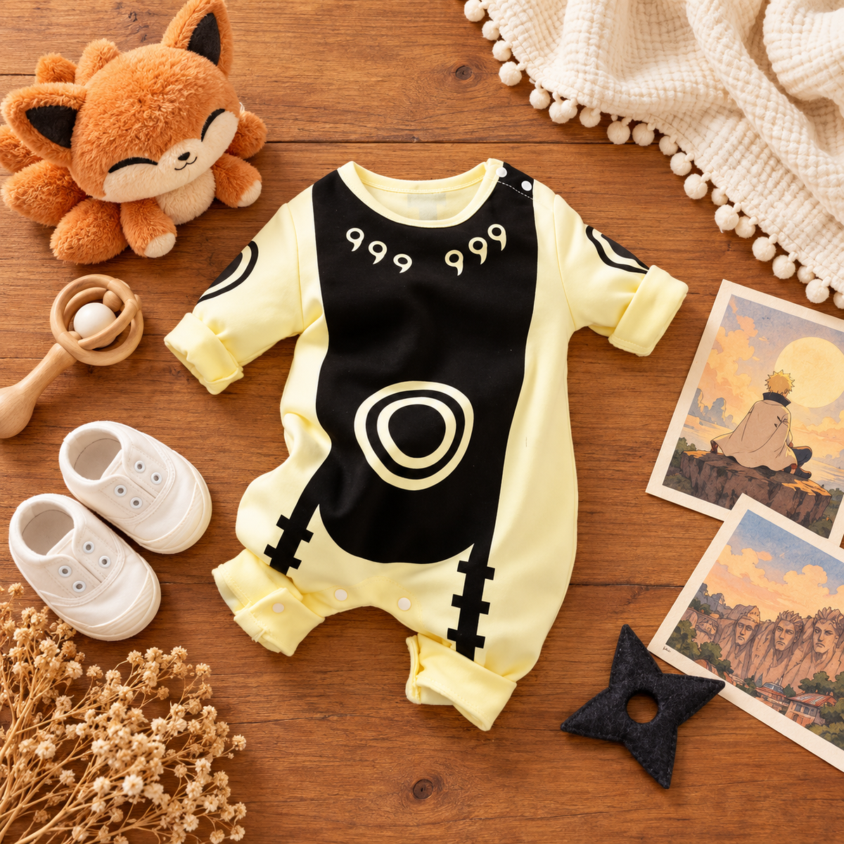 Little Bloom Character Baby Romper — Hooded Costume Jumpsuit