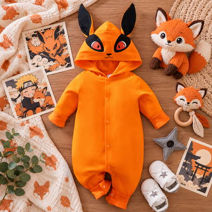 Little Bloom Character Baby Romper — Hooded Costume Jumpsuit